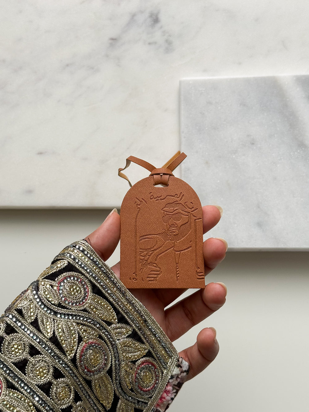 MBZ Leather Charm